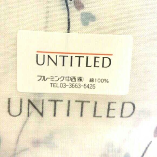UNTITLED(アンタイトル)の新品☆UNTITLEDハンカチ２枚set レディースのファッション小物(ハンカチ)の商品写真