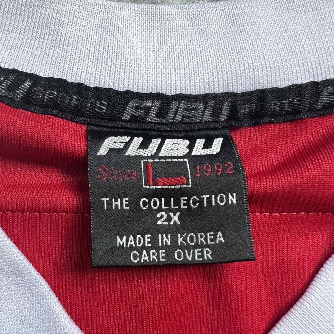 【激レア☆US輸入90s】FUBU フブ 両面刺繍ゲームシャツ メンズ2XL