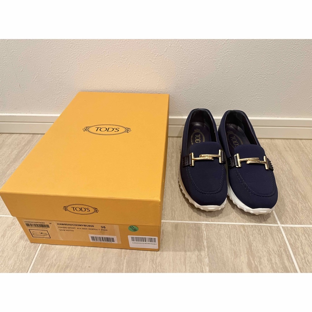 TOD´S/トッズダブルTモカシンスニーカー⭐︎ミッドナイトブルー⭐︎美品