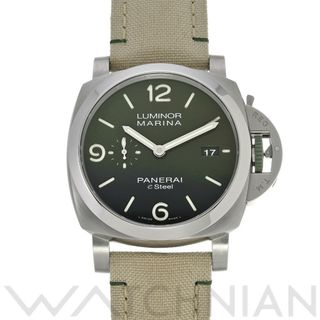 オフィチーネパネライ(OFFICINE PANERAI)の中古 パネライ PANERAI PAM01356 X番(2021年製造) エメラルドグリーン メンズ 腕時計(腕時計(アナログ))