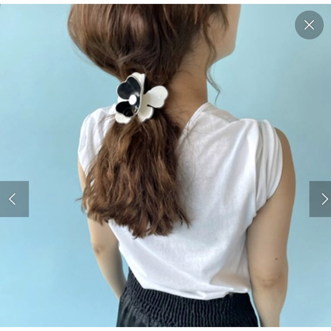 EDIT.FOR LULU(エディットフォールル)のフランス製 デッドストック フラワーバレッタ レディースのヘアアクセサリー(バレッタ/ヘアクリップ)の商品写真