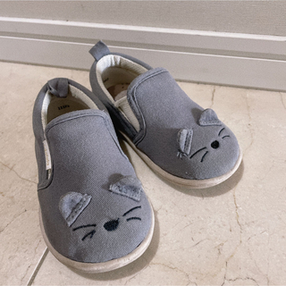 futafuta 猫デザイン　スリッポン　靴　15.0cm(スリッポン)