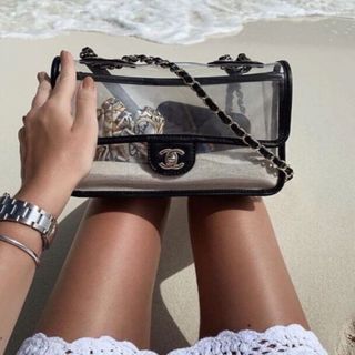 ♥CHANEL♥ココマークチェーンビニールバッグ