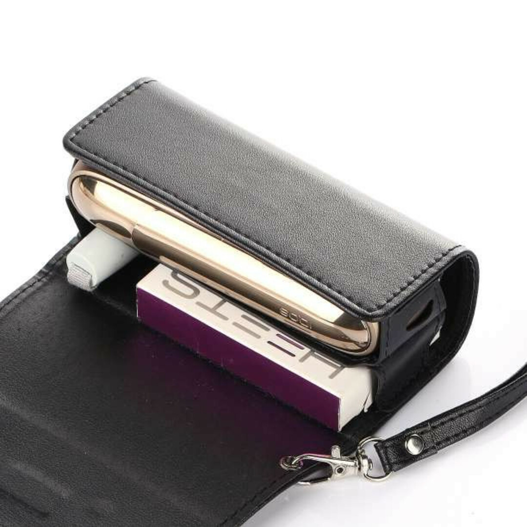 特別送料無料!】 アイコス イルマ iqos iluma ケース レザー カバー クロス 黒 f アイコス イルマ iqos iluma ケース クロス レザー カバー 黒 f