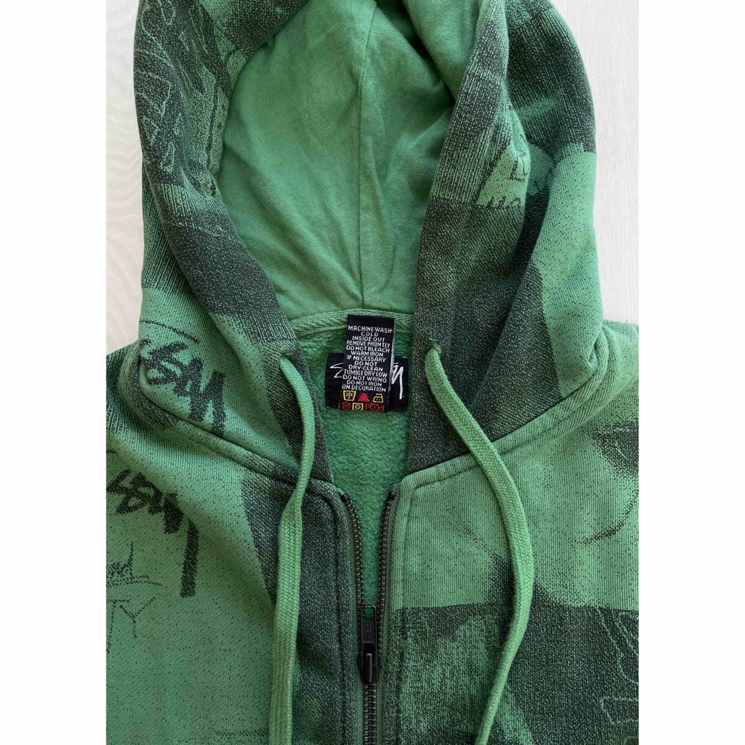 STUSSY - STUSSYステューシー ジップアップパーカー フォト 総柄