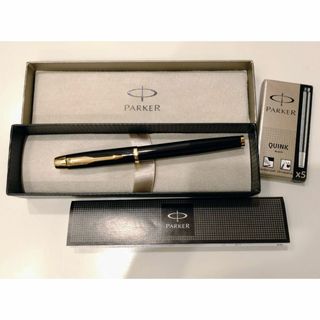 パーカー(Parker)のパーカー PARKER IQ 万年筆 カートリッジ式 ブラック ゴールド(ペン/マーカー)