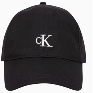 BTS ジョングク愛用　Calvin Klein CK ロゴ キャップ　ブラック