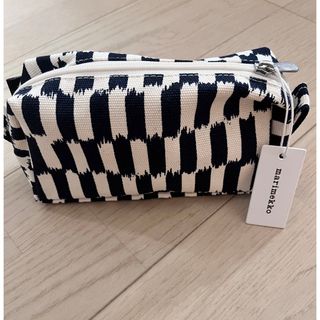 トートバッグ & マチありポーチ　ウニッコ ホワイト×レッド　marimekko