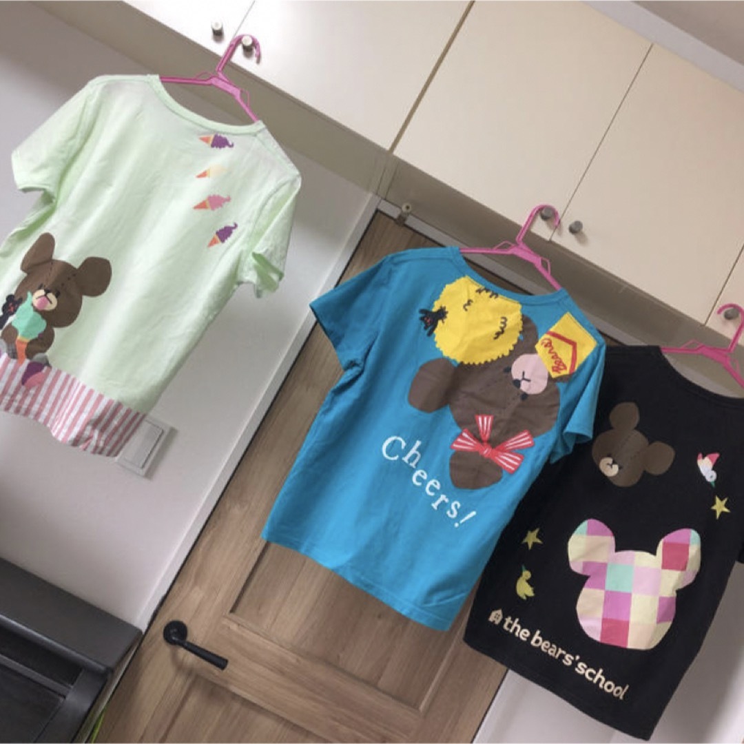 くまのがっこう(クマノガッコウ)の三点セット　くまのがっこう　ジャッキー レディースのトップス(Tシャツ(半袖/袖なし))の商品写真