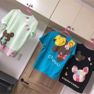 クマノガッコウ(くまのがっこう)の三点セット　くまのがっこう　ジャッキー(Tシャツ(半袖/袖なし))