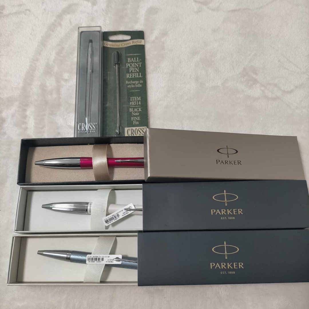 Parker(パーカー)の❁﻿美品❁﻿ パーカー Parker cross ボールペン セット 替芯 インテリア/住まい/日用品の文房具(ペン/マーカー)の商品写真