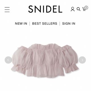 スナイデル(SNIDEL)のボリュームギャザーフリルオフショルブラウス🌷スナイデル🍀ピンク(シャツ/ブラウス(半袖/袖なし))