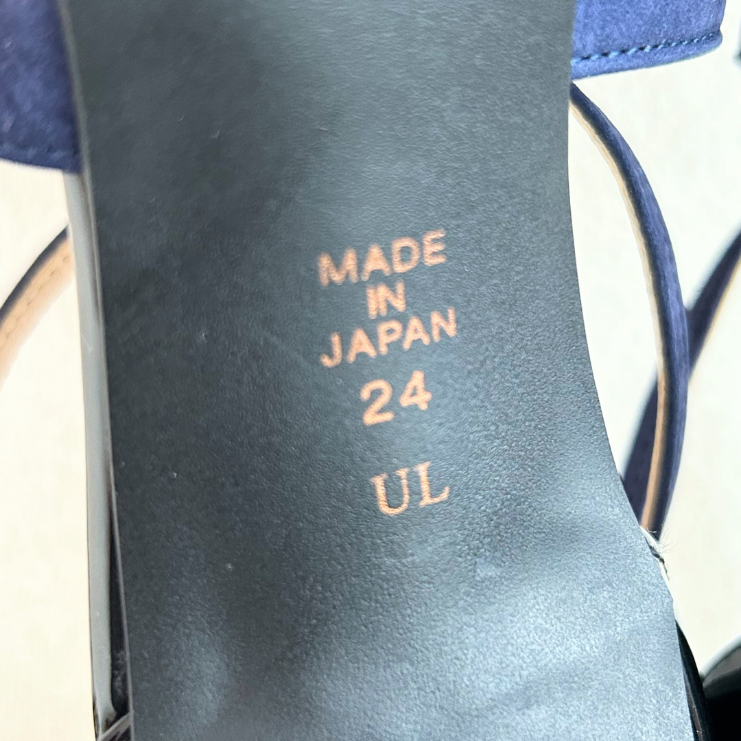 DIANA(ダイアナ)のダイアナ 24cm クロスストラップサンダル ネイビー×ブラック 紺 黒 日本製 レディースの靴/シューズ(サンダル)の商品写真