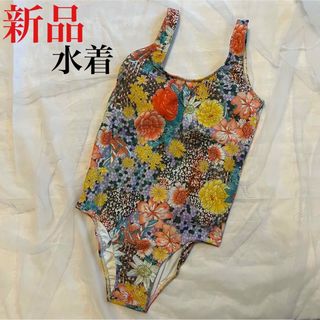 新品未使用 ワンピースビキニ 花柄(水着)