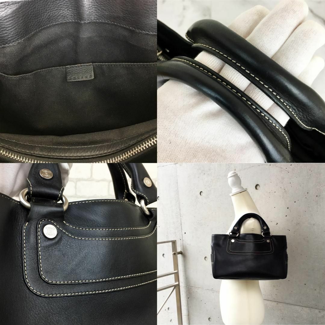 ✨美品✨セリーヌ ブギーバッグ ブラック レザー ハンドバッグ CELINE