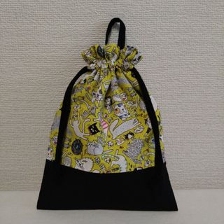 ハンドメイド　巾着袋(外出用品)