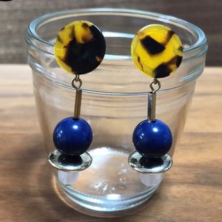 ♡ベッコウ柄 ボールピアス♡(ピアス)