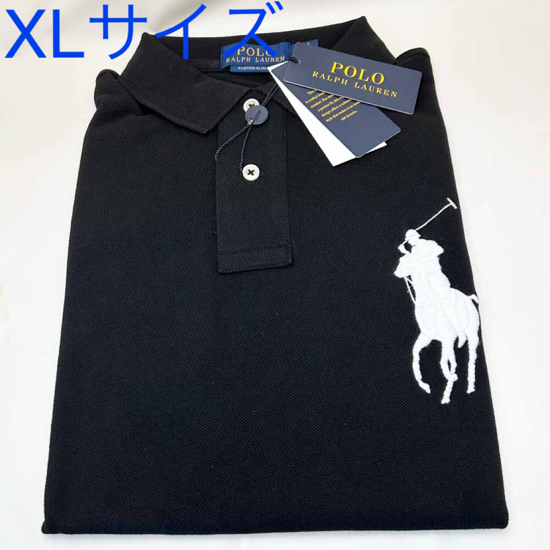 新品 ポロラルフローレン ビッグポニーポロシャツ ブラック メンズ XL