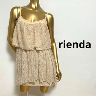 リエンダ(rienda)の【2665】rienda レース ワンピース M(ミニワンピース)