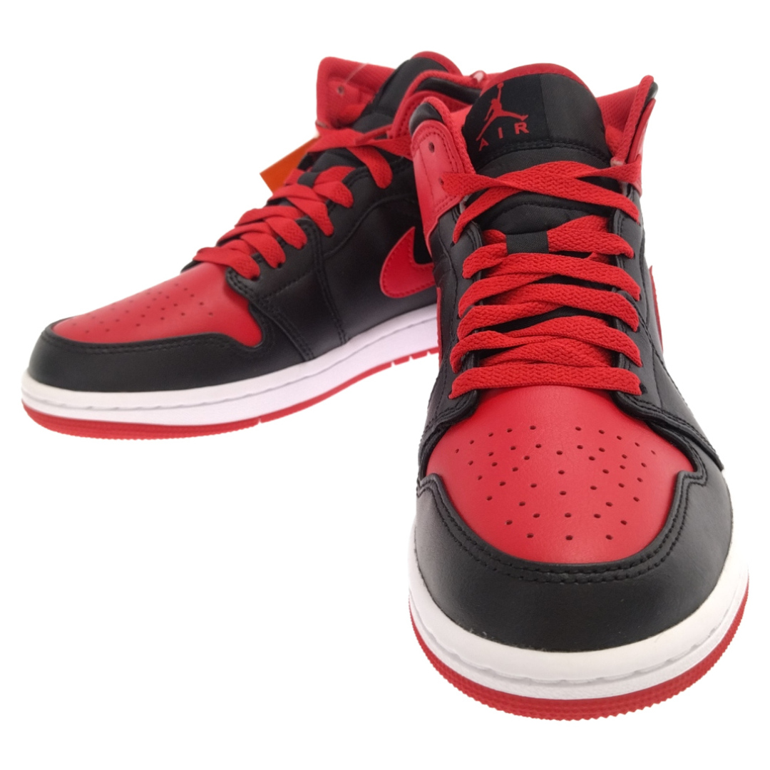 NIKE(ナイキ)のNIKE ナイキ AIR JORDAN 1 MID BRED TOE DQ8426-060 エアジョーダン1 ブレッドトゥ ミッドカットスニーカー レッド/ブラック US7.5/25.5cm メンズの靴/シューズ(スニーカー)の商品写真