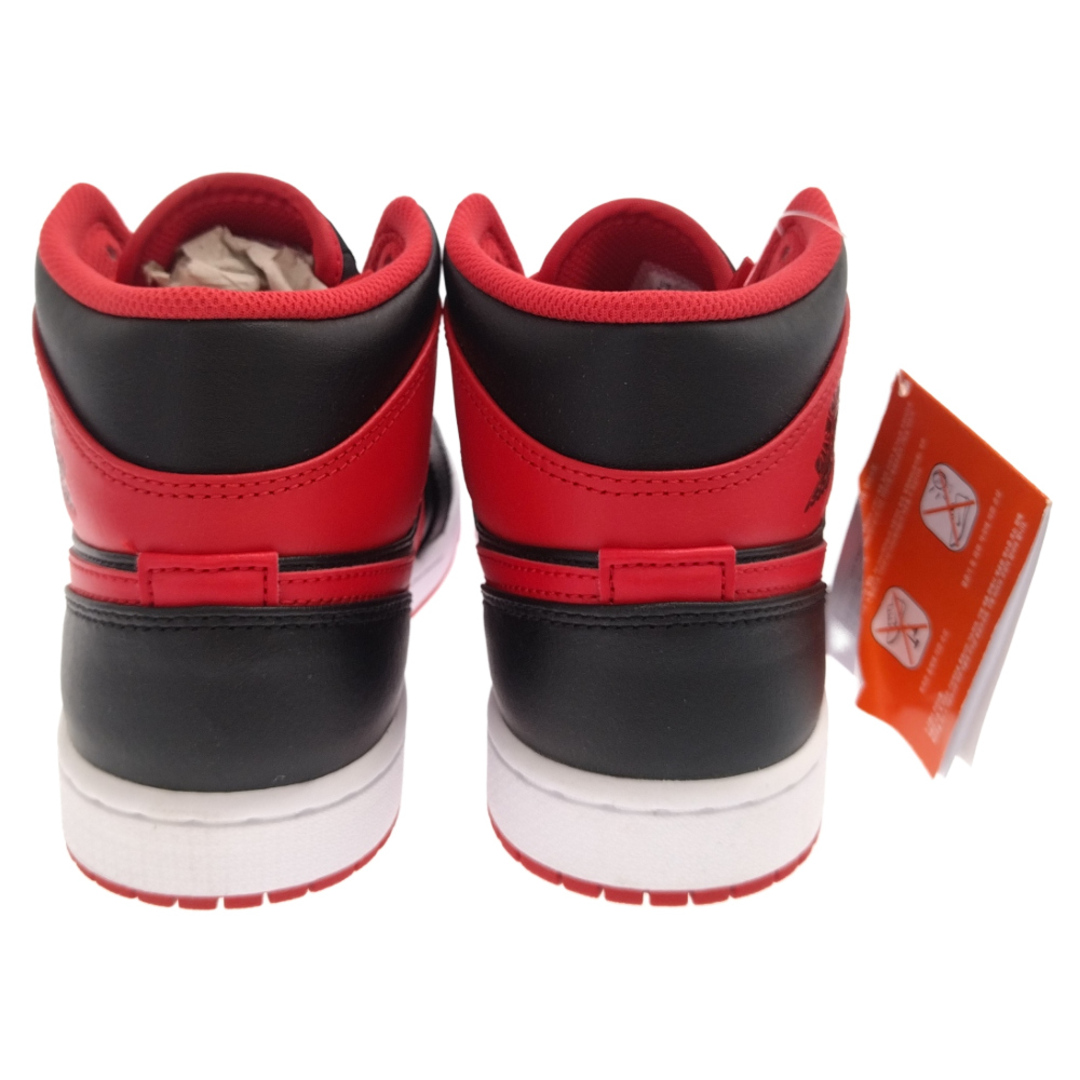 NIKE(ナイキ)のNIKE ナイキ AIR JORDAN 1 MID BRED TOE DQ8426-060 エアジョーダン1 ブレッドトゥ ミッドカットスニーカー レッド/ブラック US7.5/25.5cm メンズの靴/シューズ(スニーカー)の商品写真