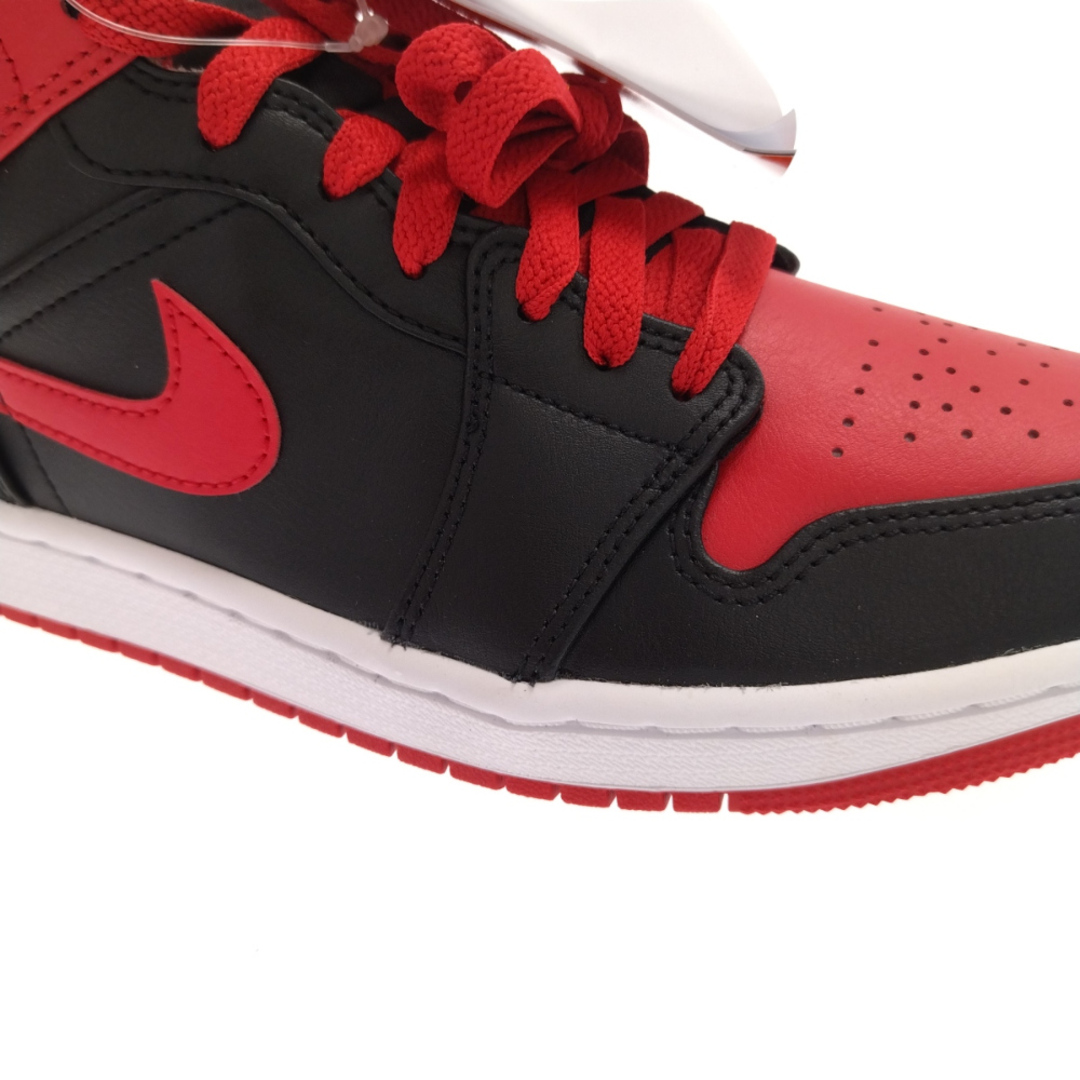 NIKE(ナイキ)のNIKE ナイキ AIR JORDAN 1 MID BRED TOE DQ8426-060 エアジョーダン1 ブレッドトゥ ミッドカットスニーカー レッド/ブラック US7.5/25.5cm メンズの靴/シューズ(スニーカー)の商品写真