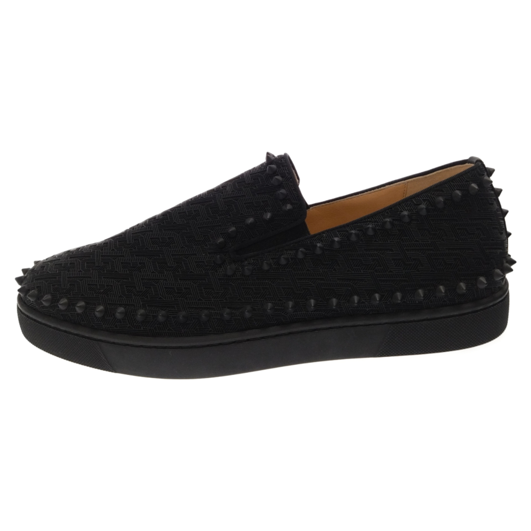 Christian Louboutin スタッズスリッポン 黒