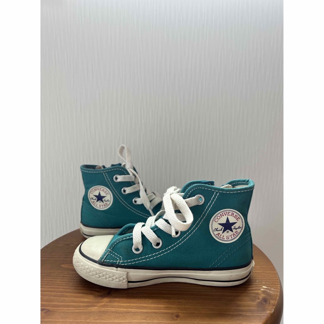 CONVERSE(コンバース)のconverse 16cm 黒緑SET キッズ/ベビー/マタニティのキッズ靴/シューズ(15cm~)(スニーカー)の商品写真