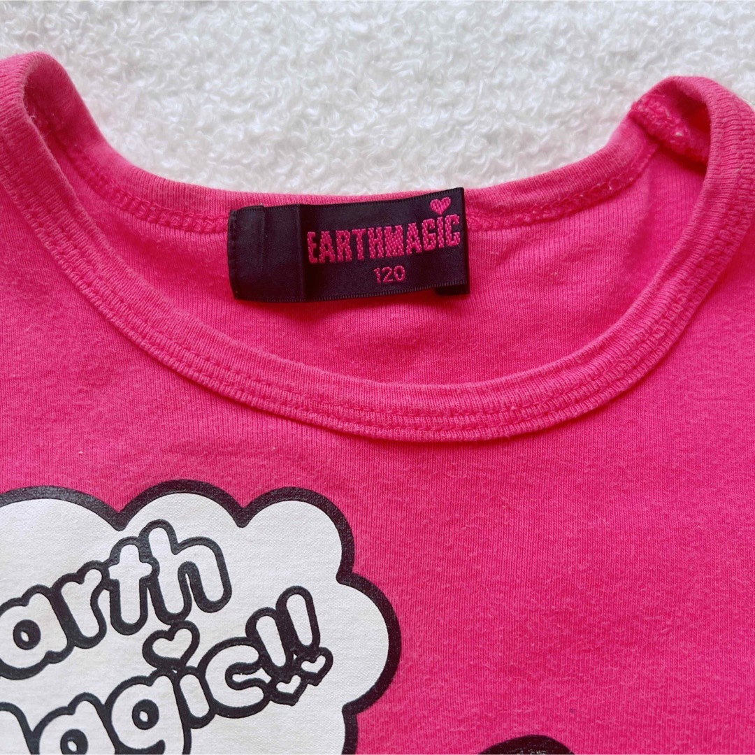 EARTHMAGIC(アースマジック)の【EARTHMAGIC】半袖 Tシャツ 女の子 120cm トップス キッズ/ベビー/マタニティのキッズ服女の子用(90cm~)(Tシャツ/カットソー)の商品写真