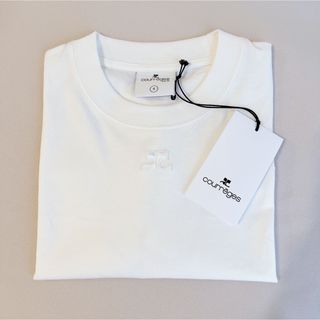 クレージュ(Courreges)の人気 COURREGES クロップド コットン Tシャツ(Tシャツ(半袖/袖なし))