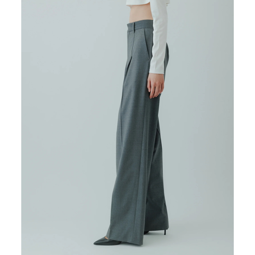 AdametRope【新品】yo BIOTOP High waist slacks グレー