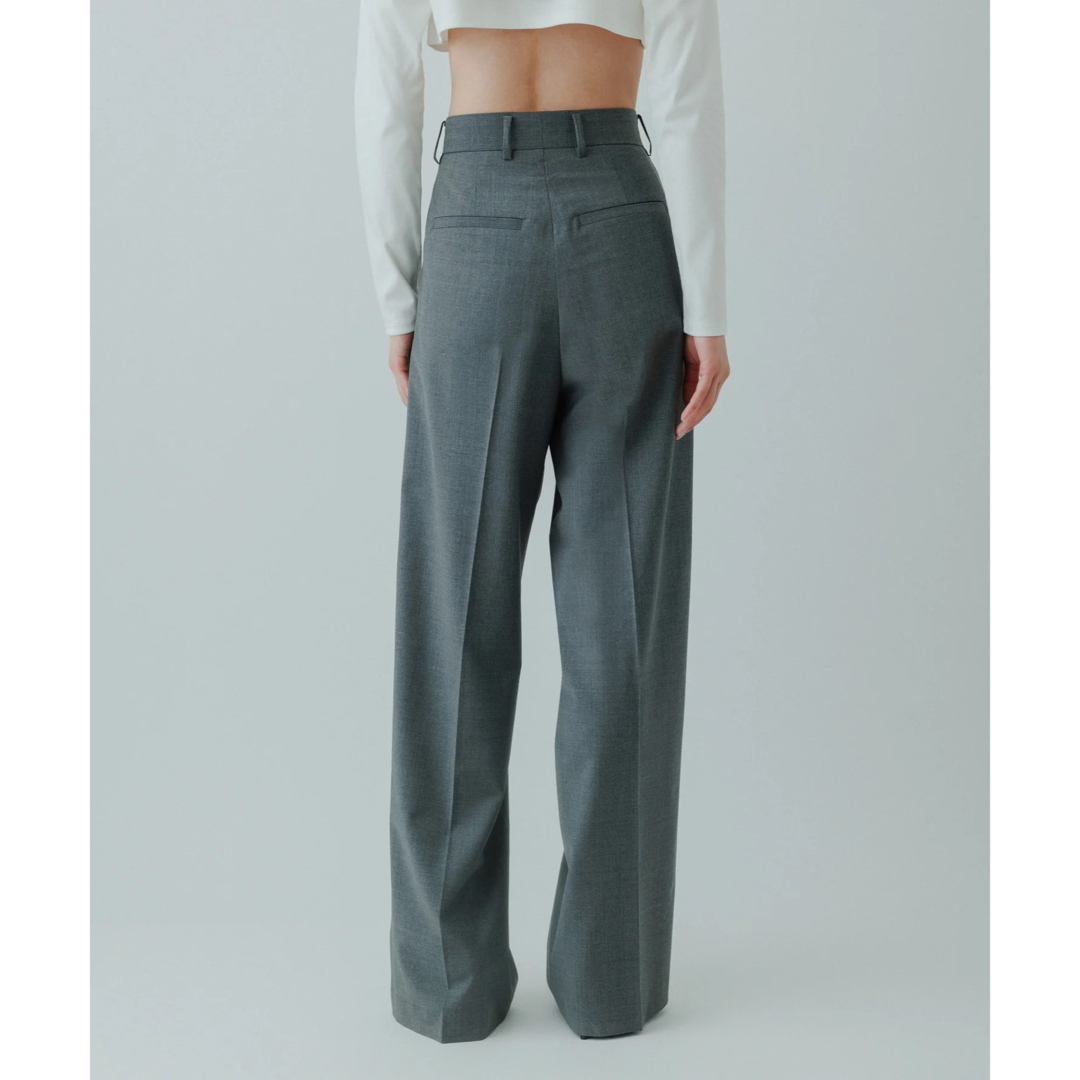 AdametRope【新品】yo BIOTOP High waist slacks グレー