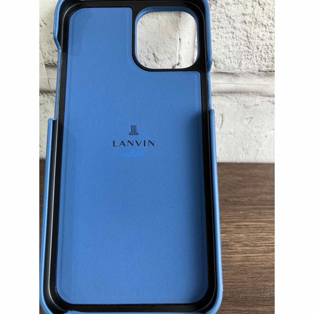 LANVIN en Bleu(ランバンオンブルー)の  LANVINenBleu iPhoneケース12 ProMAX   ブルー スマホ/家電/カメラのスマホアクセサリー(iPhoneケース)の商品写真