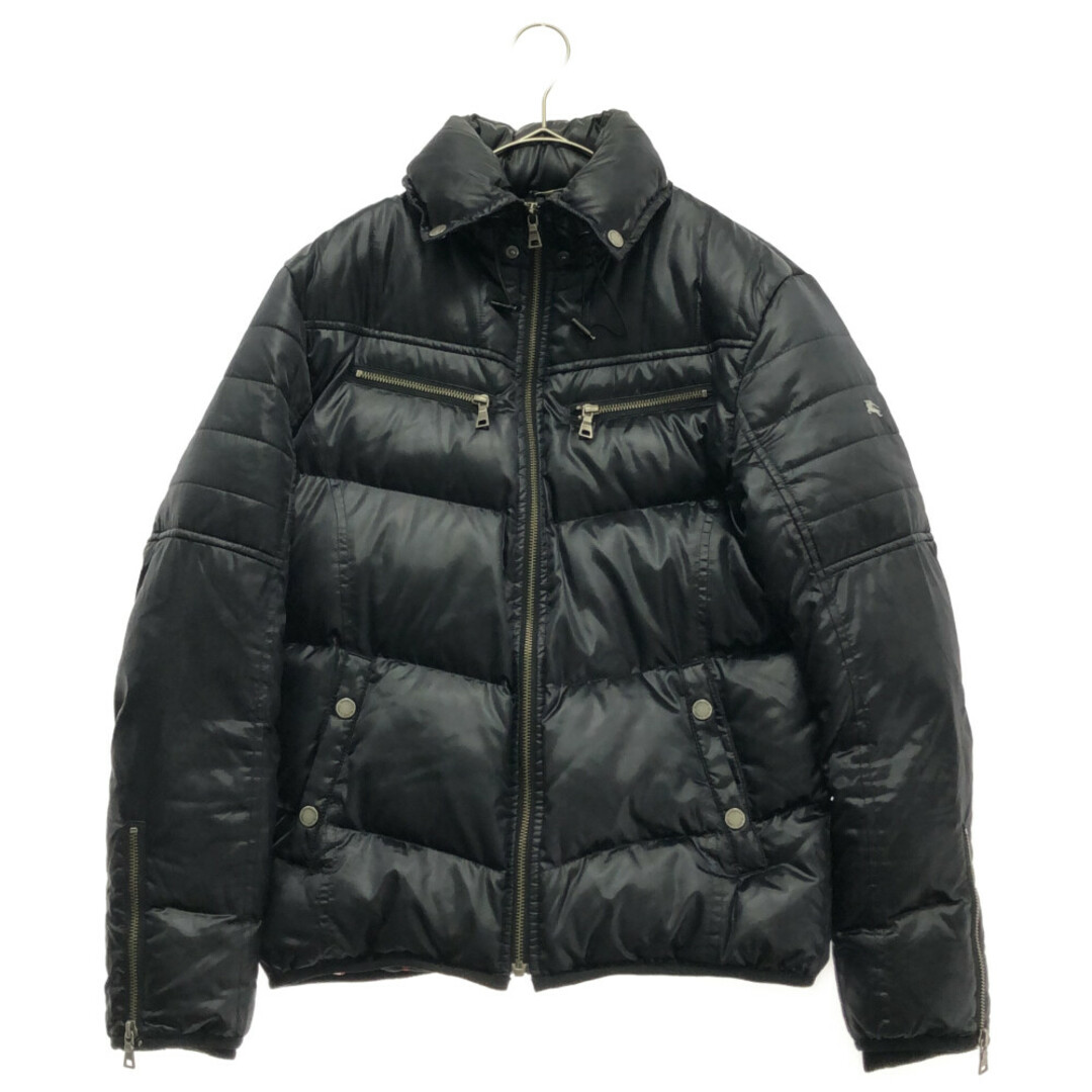 BURBERRY BLACK LABEL バーバリー ブラックレーベル ノバチェック裏地ナイロンダウンジャケット ブラック BMP81-134-09  | フリマアプリ ラクマ