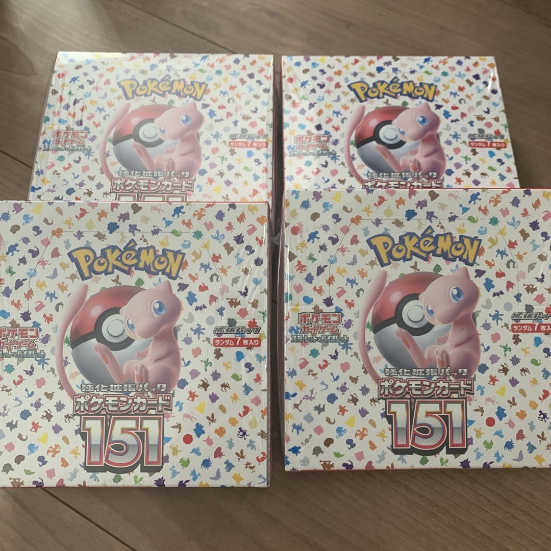ポケモンカード 151 強化拡張パック 新品未開封 シュリンク付き　4BOX