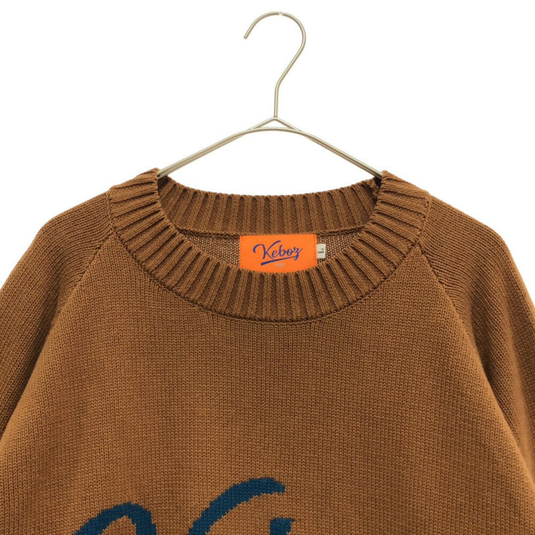 KEBOZ ケボズ Icon Logo Cotton Knit Sweater アイコンロゴコットン