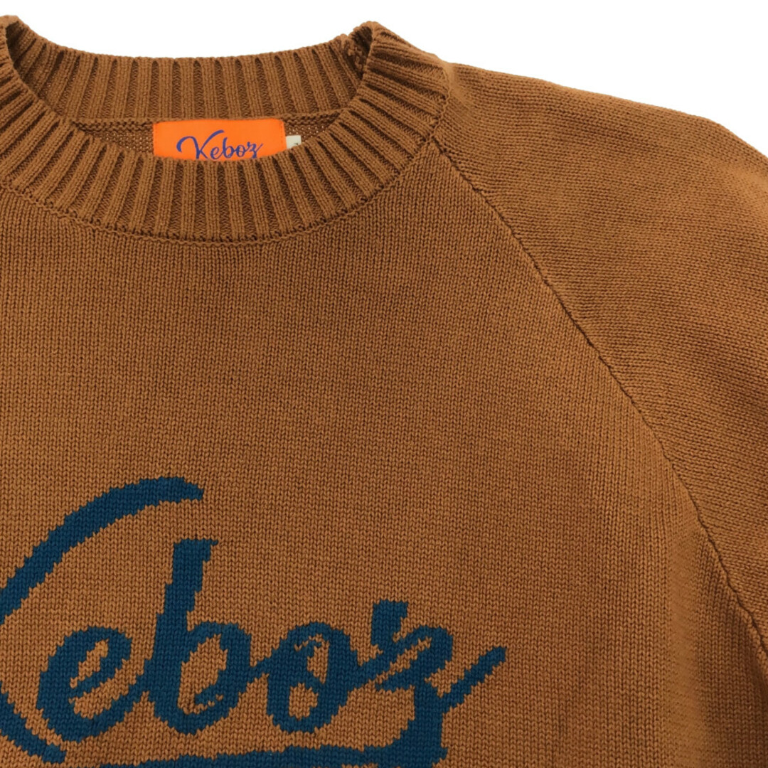 KEBOZ ケボズ Icon Logo Cotton Knit Sweater アイコンロゴコットン