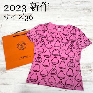 エルメス(Hermes)の【新品】新作 鐙の幻想 マイクロTシャツ 2023春夏(Tシャツ(半袖/袖なし))