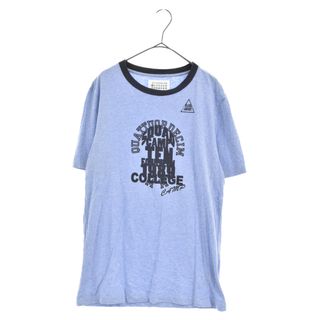 マルタンマルジェラ(Maison Martin Margiela)のMaison Margiela メゾンマルジェラ College S/S Tee 半袖 カレッジTシャツカットソー ブルー S50GC0459(Tシャツ/カットソー(半袖/袖なし))