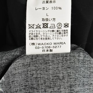 限定セール！ ワコマリア  レーヨン シャツ 総柄 アロハ ブラック