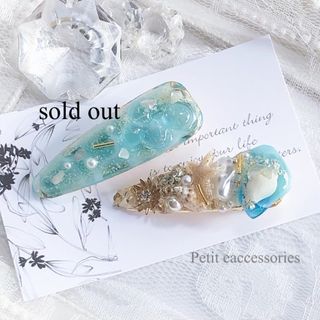 blue sea hair clip(ヘアアクセサリー)