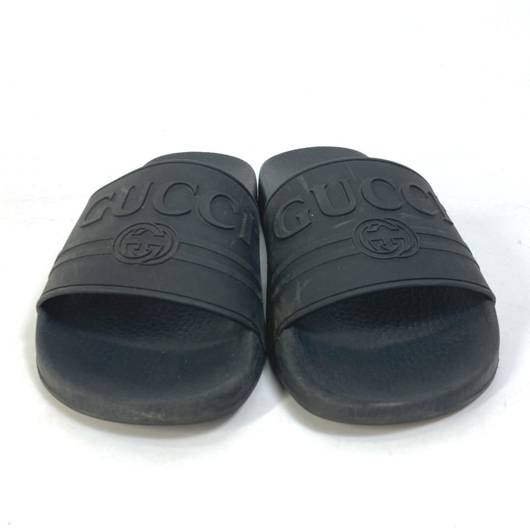 Gucci(グッチ)のグッチ GUCCI ロゴ スライド 525140 ビーチサンダル 靴 シャワーサンダル プールサンダル サンダル ラバー ブラック レディースの靴/シューズ(サンダル)の商品写真