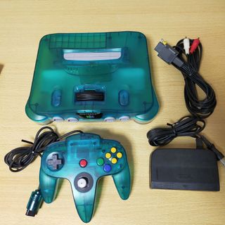 任天堂　NINTENDO64本体 ミッドナイトブルー\u0026大乱闘スマッシュブラザーズ