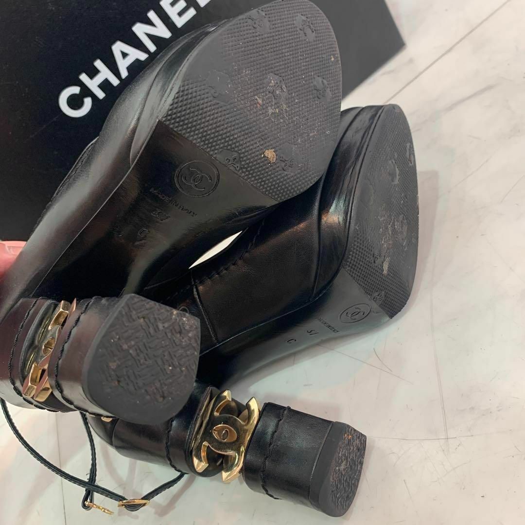 CHANEL - CHANEL シャネル ココマーク チャンキーヒール パンプス ...