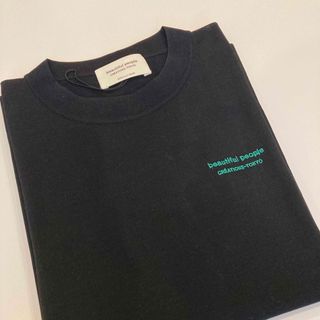 ビューティフルピープル(beautiful people)のbeautiful people 半袖ニットTシャツ　ロゴカットソー(Tシャツ(半袖/袖なし))