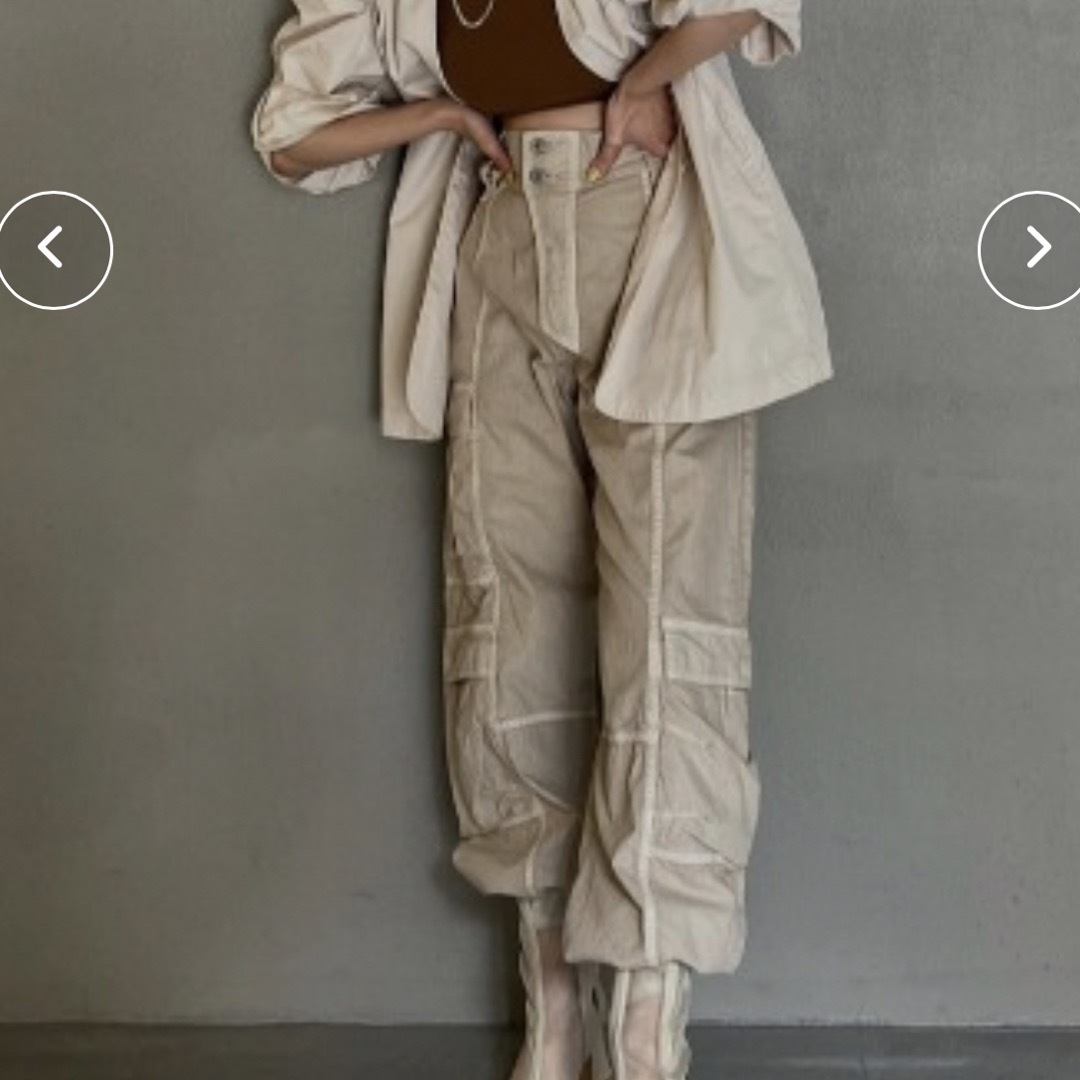 値下げ!MEDI MILITARY CARGO PANTS ベージュM