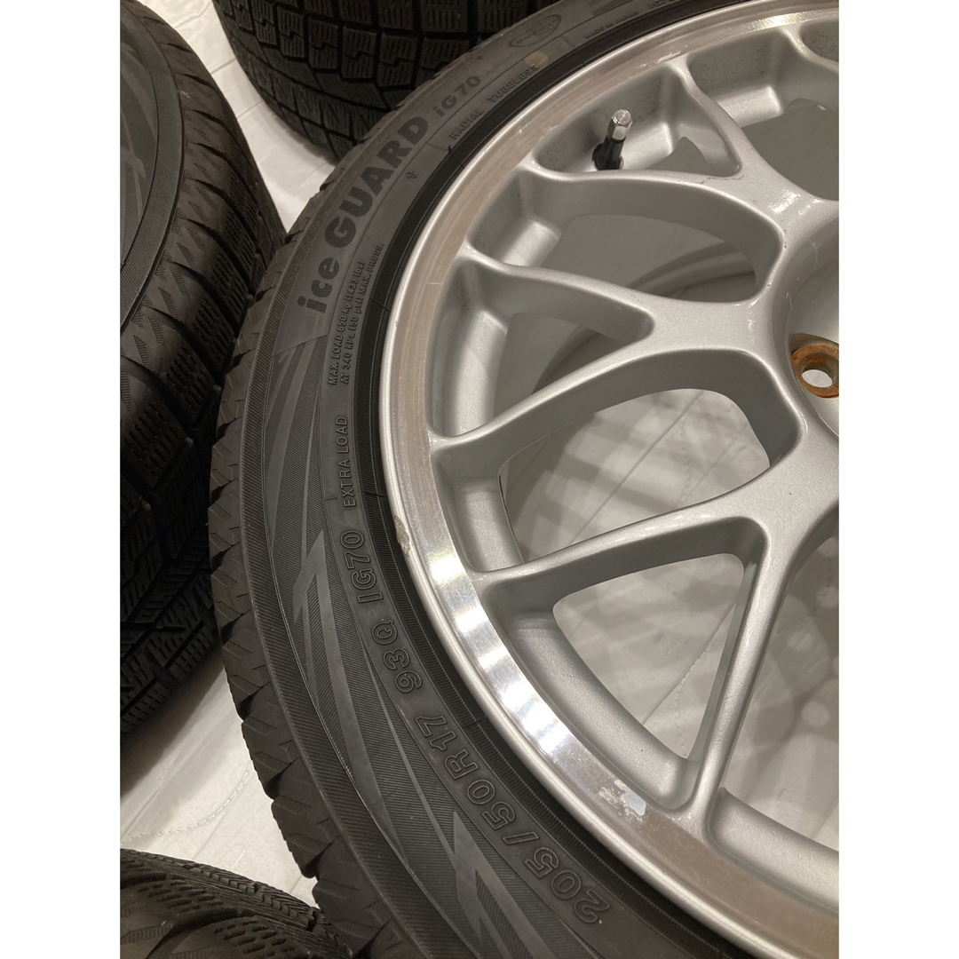 スバル　BBS ホイールタイヤ　スタッドレス　17インチ　PCD100