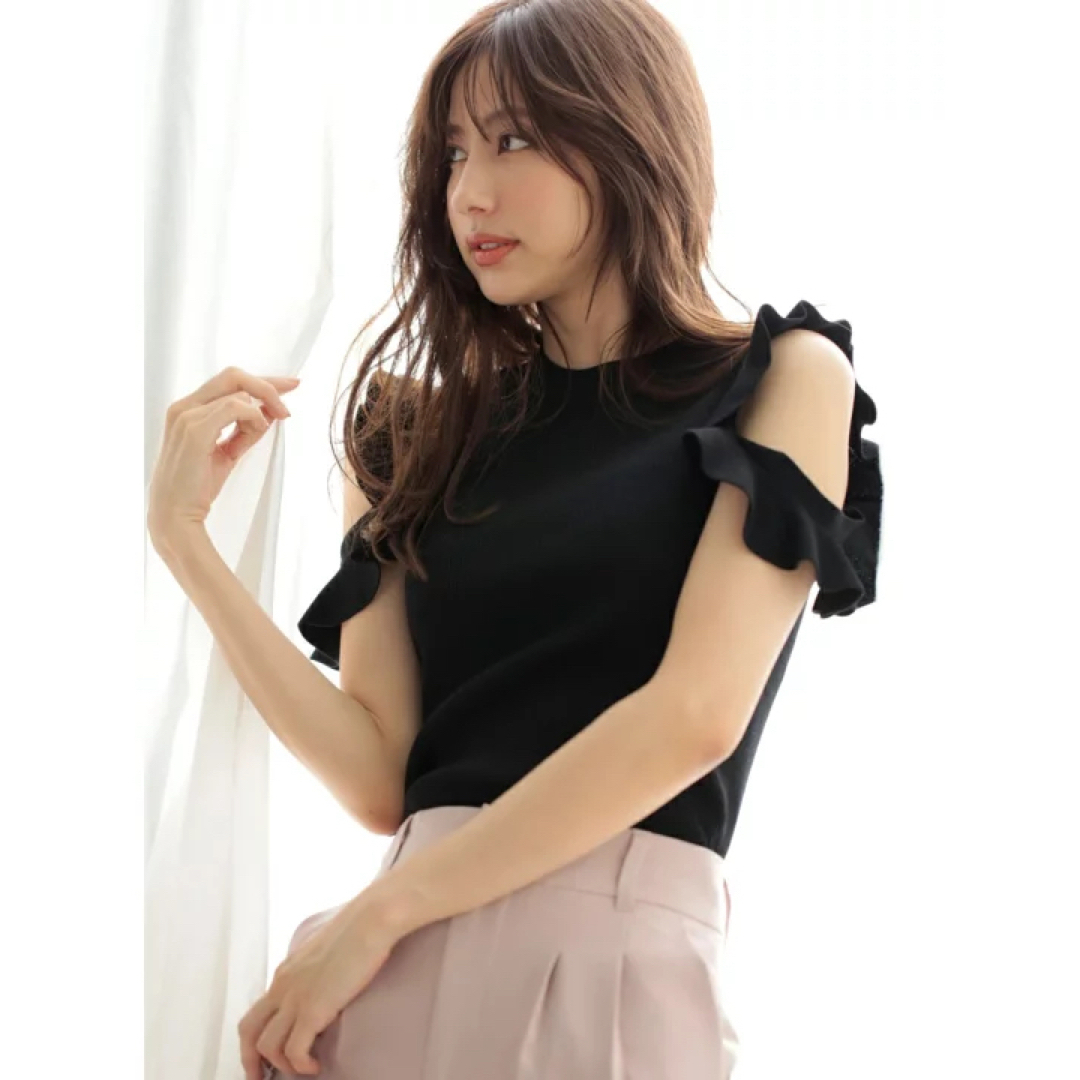 INGNI フリルニット フリルトップス フリルニット ノースリーブブラウス INGNIの通販 by m.'s shop|イングならラクマ