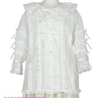 アンジェリックプリティー(Angelic Pretty)のふわふわピンタックブラウス(Tシャツ(長袖/七分))