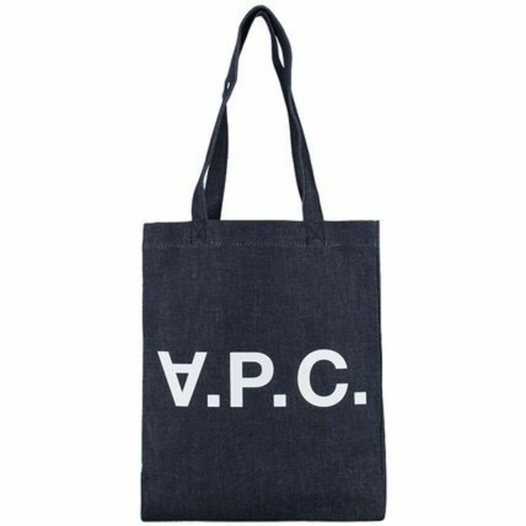 A.P.C(アーペーセー)の【未使用 タグ付】アーペーセー デニム ロゴ トートバッグ ショッピングバッグ  メンズのバッグ(トートバッグ)の商品写真